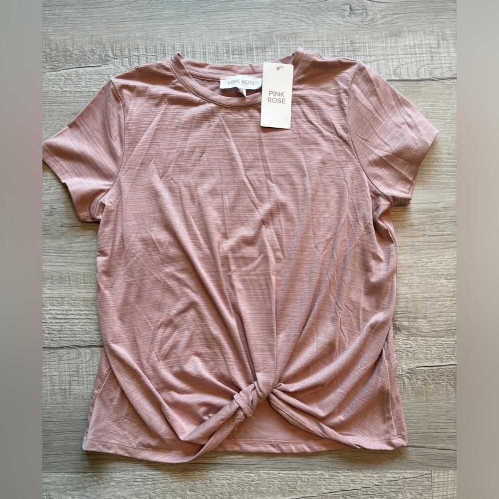 Knot front blouse